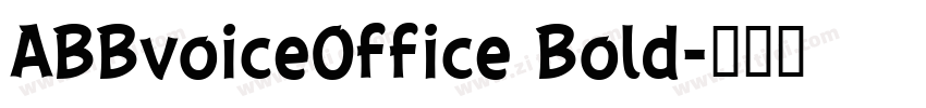 ABBvoiceOffice Bold字体转换